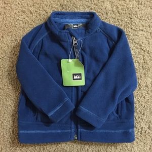 NEW REI Infant Boys Blue Fleece Sweater